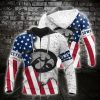 Iowa Hawkeyes American Flag Zip Up Hoodie