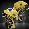 Iowa Hawkeyes Black Gold Skull Polo Shirt