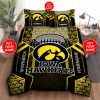 Iowa Hawkeyes Custom Name Black Gold Bedding Set