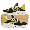 Iowa Hawkeyes Custom Name Black Gold Max Soul Shoes