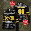 Iowa Hawkeyes Custom Name Number Ugly Christmas Sweater