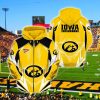 Iowa Hawkeyes Gold Black Zip Up Hoodie V7