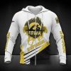 Iowa Hawkeyes White Gold Zip Up Hoodie