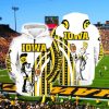 Iowa Hawkeyes White Gold Zip Up Hoodie V3
