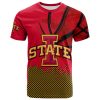 Iowa State Cyclones Custom Text Number Cardinal Orange T-Shirt V5