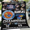 Kansas Jayhawks Basketball National Quilt Blanket