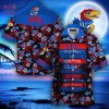 Kansas Jayhawks Black Blue Hawaiian Shirt