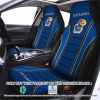 Kansas Jayhawks Blue Black Car Seat Covers