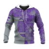 Kansas State Wildcats Purple Silver Pullover Hoodie V3