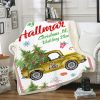 LSU Tigers Christmas Truck Fleece Blanket