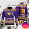 LSU Tigers Custom Text Number Logo Sweater