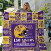 LSU Tigers Gold Quilt Blanket