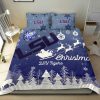 LSU Tigers Merry Christmas Gift Bedding Set