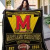 Maryland Terrapins Black Gold Est 1892 Quilt Blanket