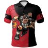 Maryland Terrapins Custom Number Red Black Polo Shirt