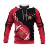 Maryland Terrapins Red Ball Black Pullover Hoodie