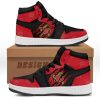 Maryland Terrapins Red Black Air Jordan 1 High Sneakers V2