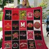 Maryland Terrapins Red Black Quilt Blanket