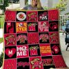 Maryland Terrapins Red Black Quilt Blanket V3