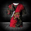 Maryland Terrapins Red Flowers T-Shirt