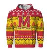 Maryland Terrapins Red Yellow Christmas Pullover Hoodie