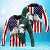 Michigan State Spartans American Flag Pullover Hoodie