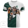 Michigan State Spartans Custom Number Go On T-Shirt
