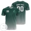 Michigan State Spartans Custom Text Number Green T-Shirt