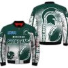 Michigan State Spartans Fire Ball Bomber Jacket
