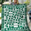 Michigan State Spartans Fleece Blanket V4