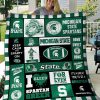 Michigan State Spartans Fleece Blanket V5