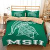 Michigan State Spartans Green Bedding Set