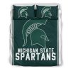 Michigan State Spartans Green Big Logo Bedding Set