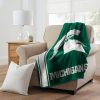 Michigan State Spartans Green Fleece Blanket
