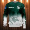 Michigan State Spartans Green White Logo Sweatshirt