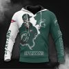 Michigan State Spartans Skull Pullover Hoodie