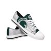 Michigan State Spartans White Low Top Shoes