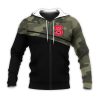 NC State Wolfpack Black Camo Zip Up Hoodie