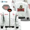 Houston Cougars White With Mascot Logo Bomber Jacket