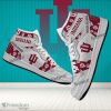 Indiana Hoosiers Custom Name Logo Air Jordan 1 High Sneakers