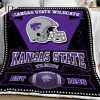 Kansas State Wildcats EST 1896 Black Fleece Blanket
