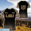 LSU Tigers Custom Name Hunting Camo Style T-Shirt
