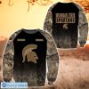 Michigan State Spartans Custom Name Hunting Camo Style Sweatshirt