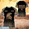 Michigan State Spartans Custom Name Hunting Camo Style T-Shirt