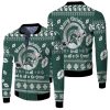 Michigan State Spartans Go Green Ugly Christmas Bomber Jacket