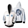 North Carolina Tar Heels White Zip Up Hoodie