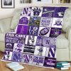 Northwestern Wildcats Love Fleece Blanket