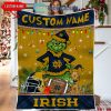 Notre Dame Fighting Irish Grinch Christmas Fleece Blanket