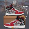 Ohio State Buckeyes Custom Name Air Jordan 1 High Sneakers