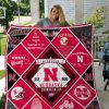 Nebraska Cornhuskers Legends Quilt Blanket V2